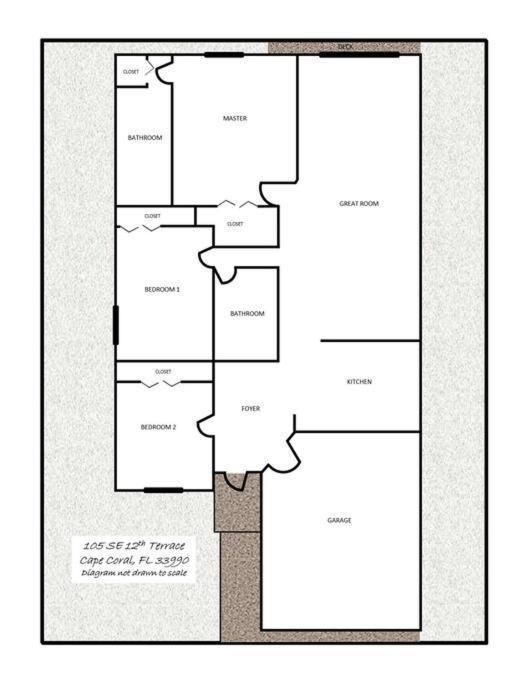 Debbie'S 3-Bedroom Apartment In A Duplex Cape Coral Exteriör bild